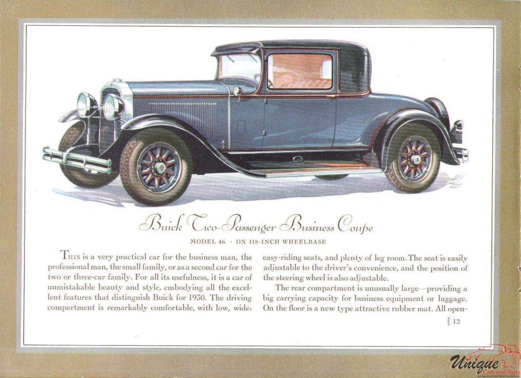 1930 Buick Brochure Page 13